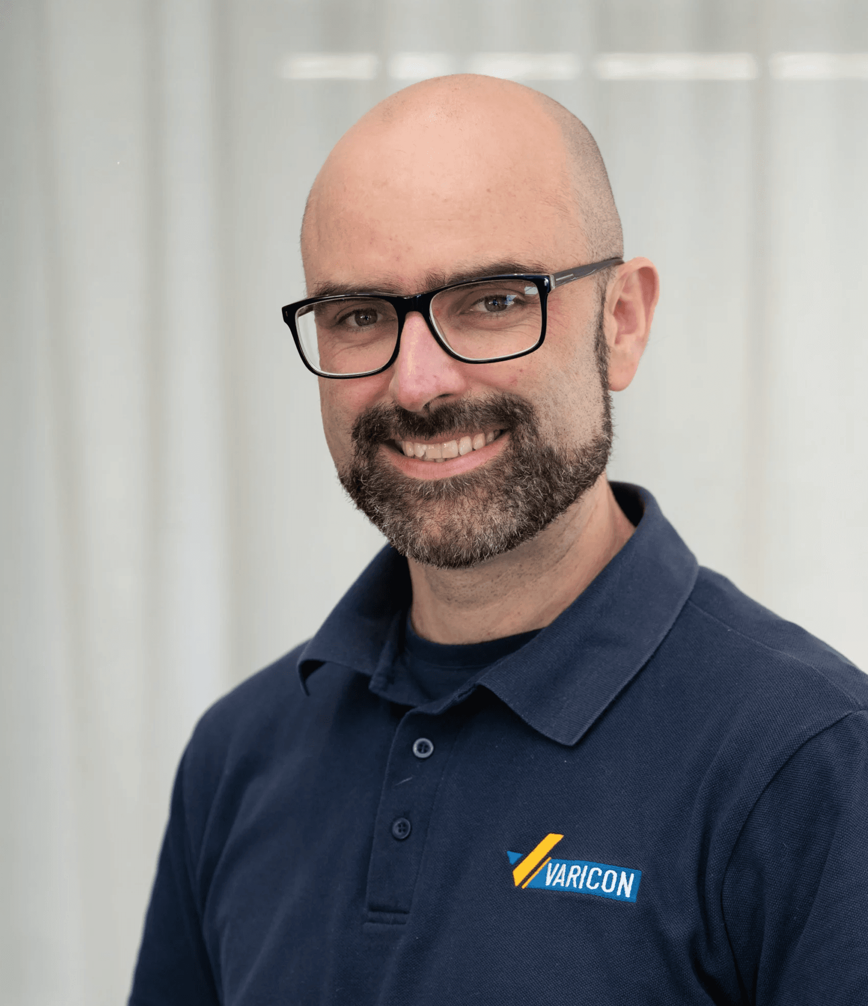 A headshot of James Baker from the startup Varicon.