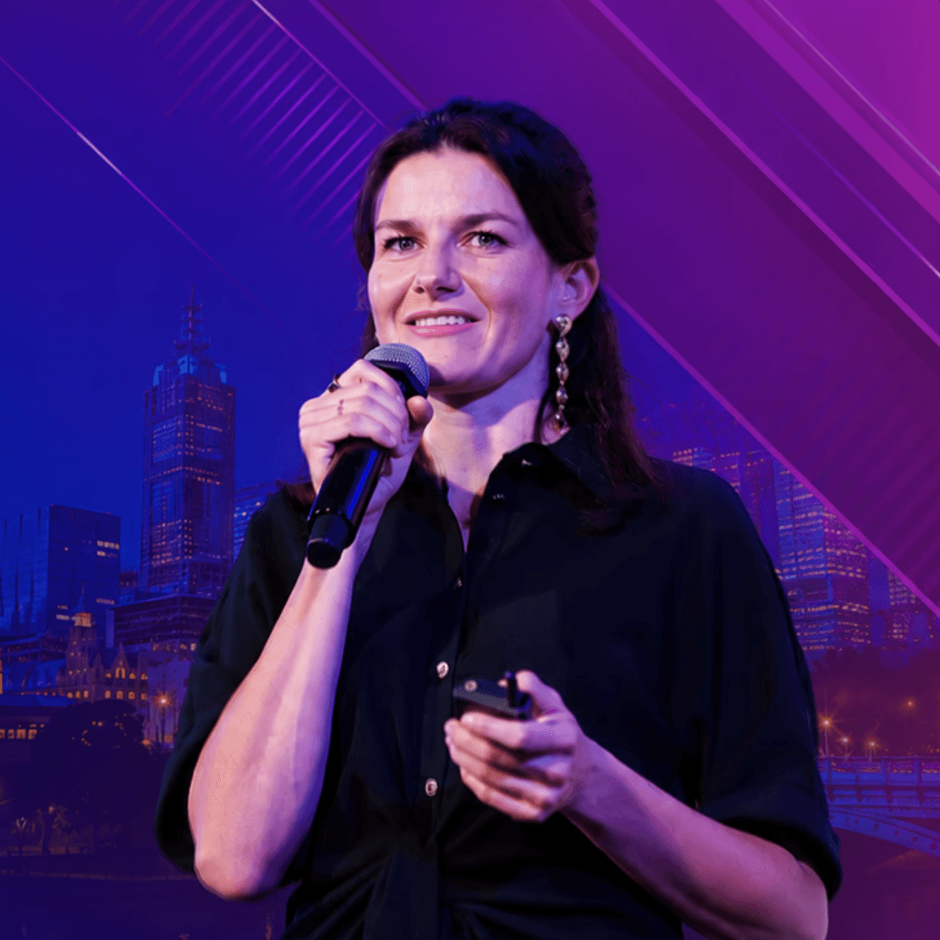 Photo of person presenting